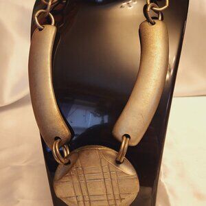 Bold and Heavy ~ Silver Tone Necklace ~ Excellent Condition